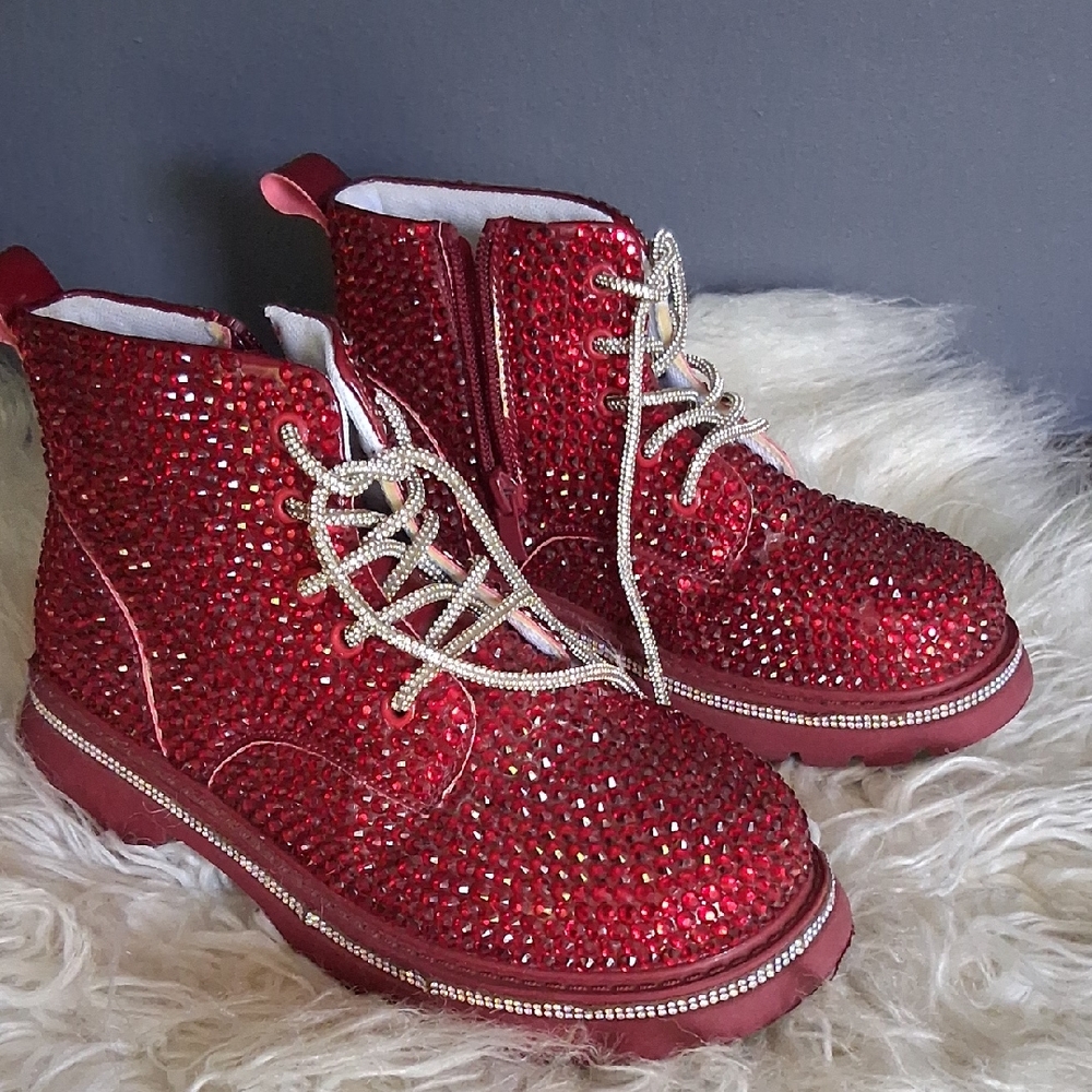 Lola Kid's Rhinestone Booties